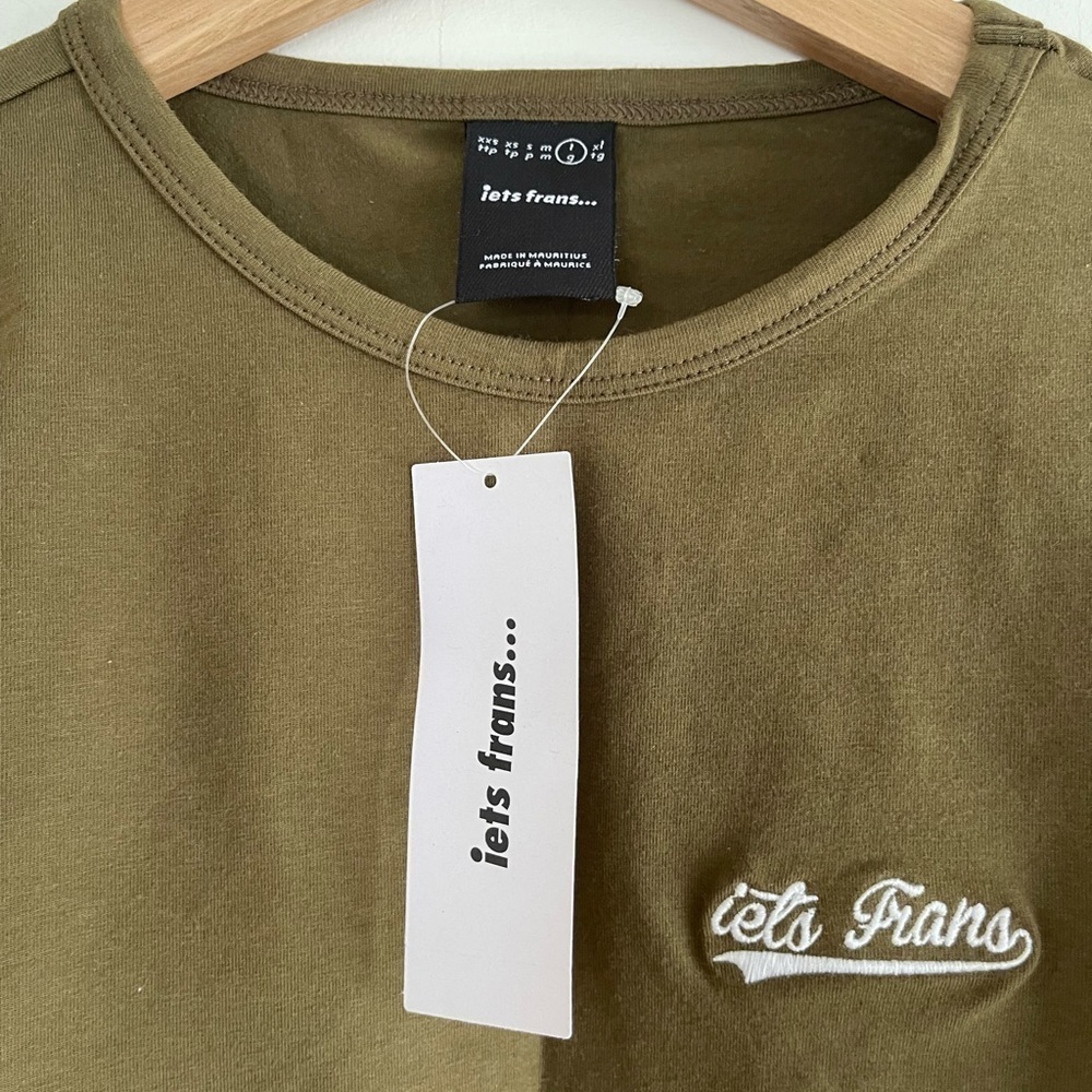 Urban Outfitters BDG Iets Frans Long Sleeve Cropped Tee - Picture 3 of 5